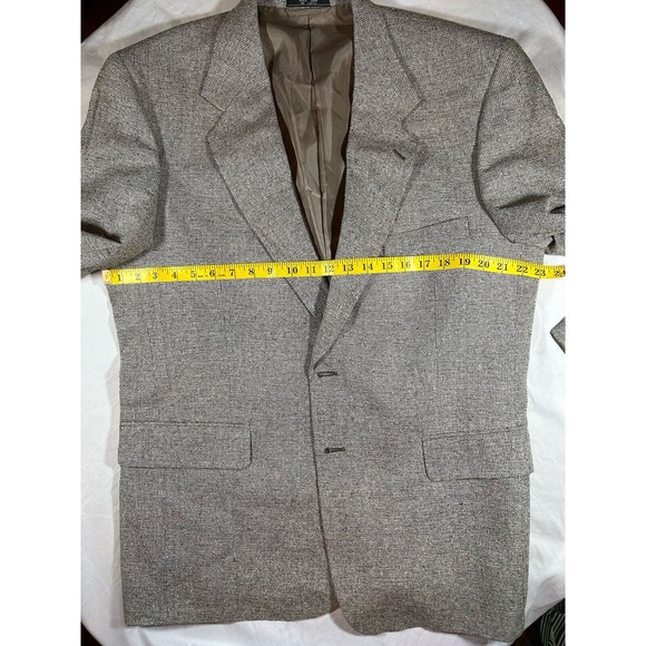 Bernard Altmann Couture Men’s 100% Silk Sport Coat Blazer Jacket 44R - Picture 7 of 11